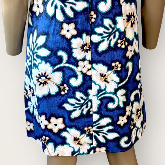 Hilo Hattie Vintage Hawaiian Original USA Sheath Dress Sleeveless Size 12 Floral - Picture 11 of 16